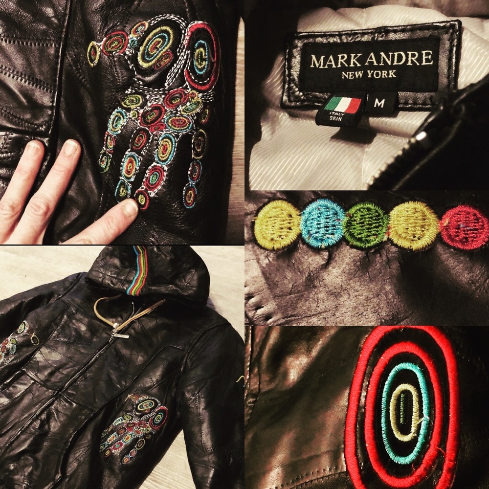 Vintage Italian leather made in New York  small unisex